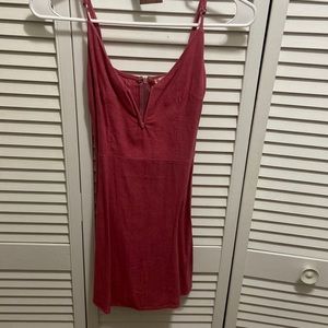 PacSun pink fit and flare dress Size small